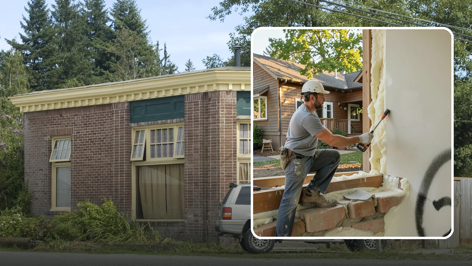 Rim Joist Insulation in Hamilton, Skagit County, WA - We insulate and air-seal rim joists, a major source of cold drafts and moisture in Northwest homes.