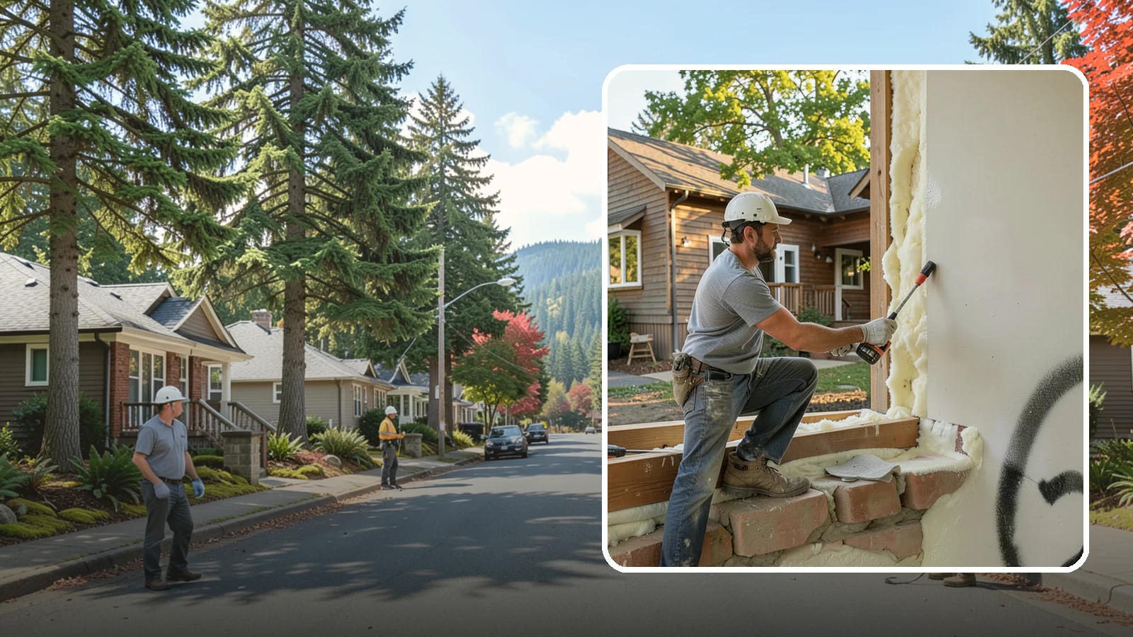 Rim Joist Insulation in Hunts Point, King County, WA - We insulate and air-seal rim joists, a major source of cold drafts and moisture in Northwest homes.