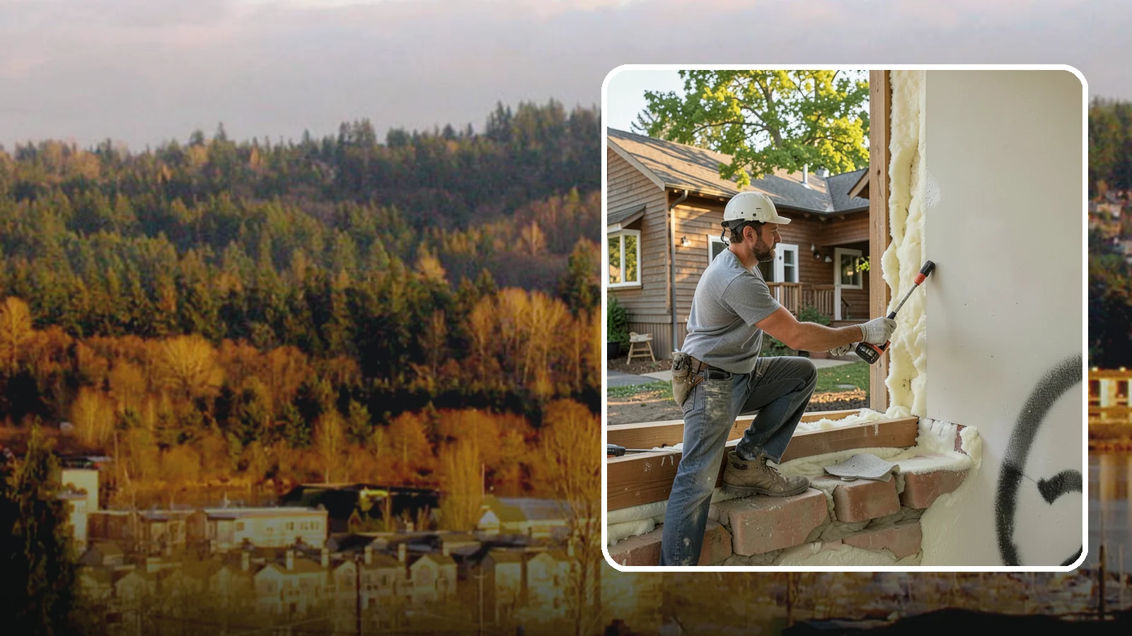 Rim Joist Insulation in Kenmore, King County, WA - We insulate and air-seal rim joists, a major source of cold drafts and moisture in Northwest homes.