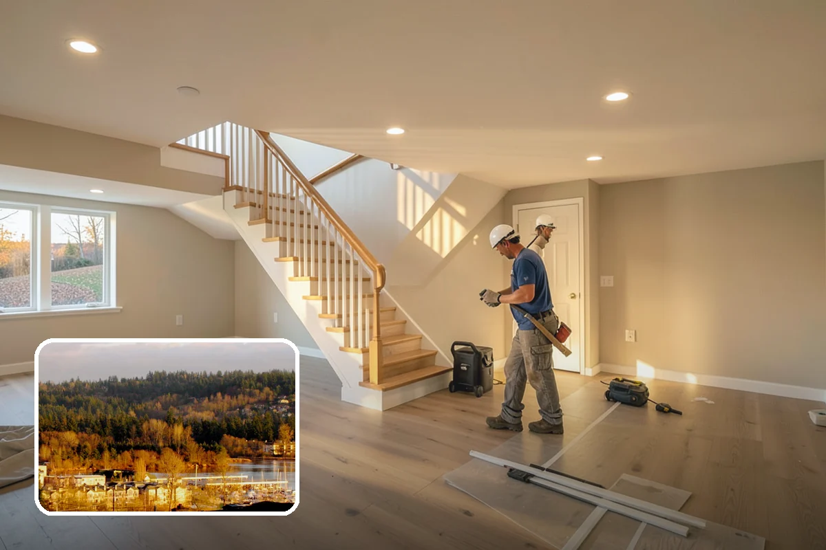 Rim Joist Insulation in Kenmore, King County, WA - Stops significant drafts at the foundation band