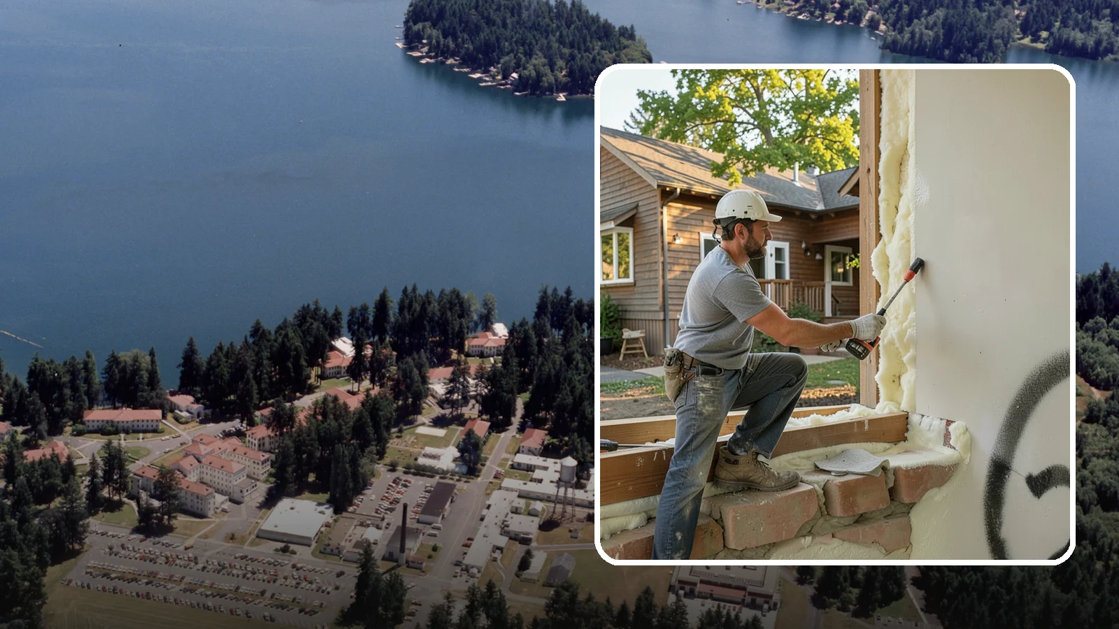 Rim Joist Insulation in Lakewood, Pierce County, WA - We insulate and air-seal rim joists, a major source of cold drafts and moisture in Northwest homes.