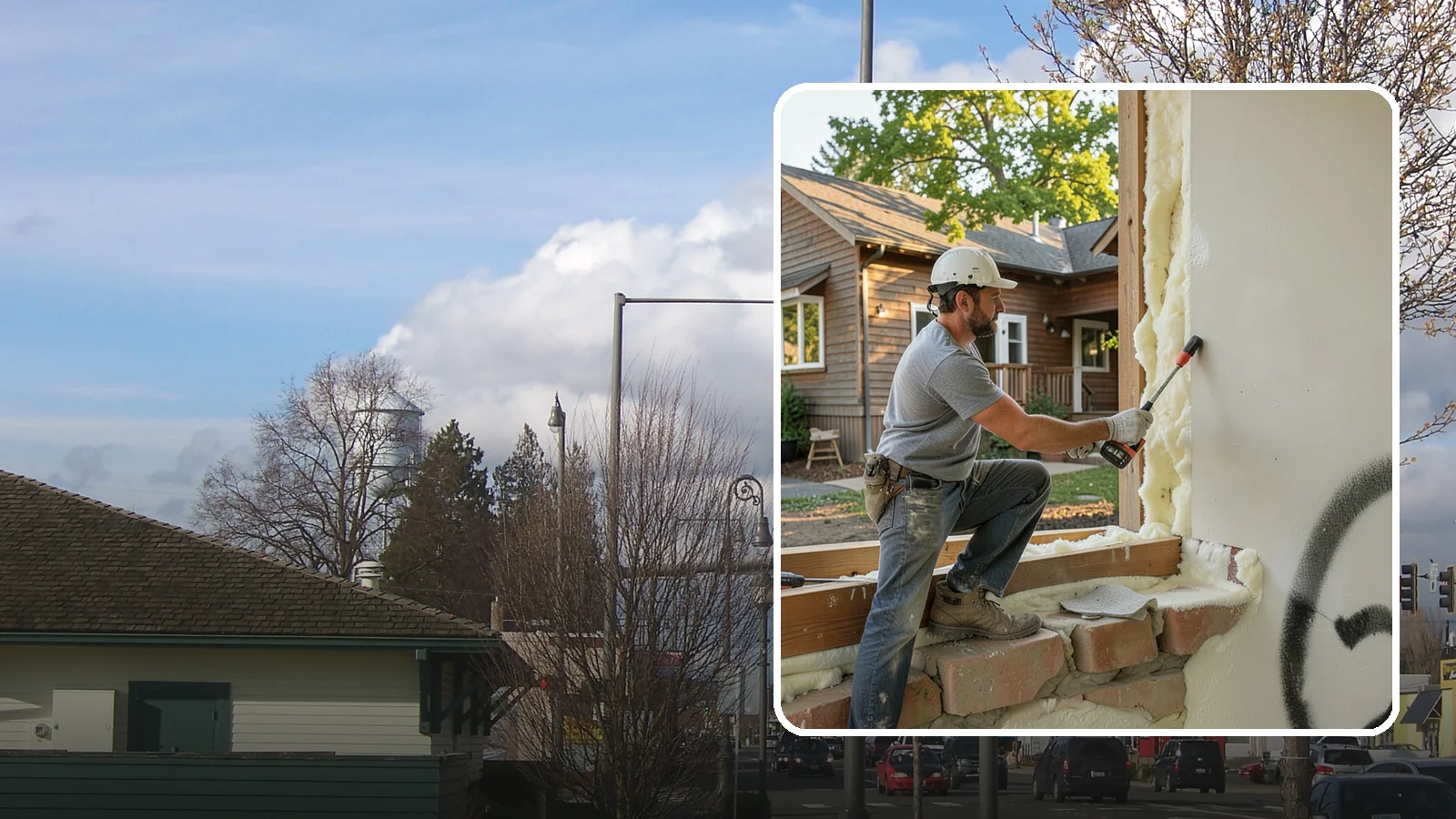 Rim Joist Insulation in Marysville, Snohomish County, WA - We insulate and air-seal rim joists, a major source of cold drafts and moisture in Northwest homes.