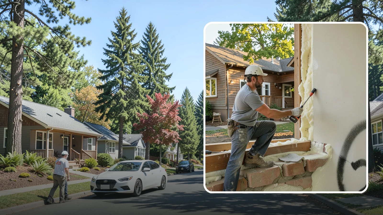 Rim Joist Insulation in Orting, Pierce County, WA - We insulate and air-seal rim joists, a major source of cold drafts and moisture in Northwest homes.