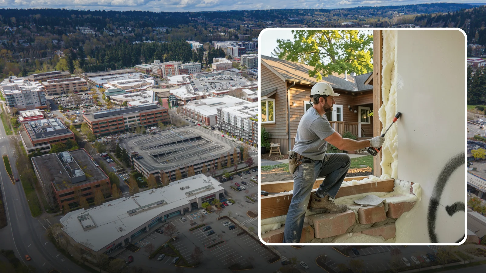 Rim Joist Insulation in Redmond, King County, WA - We insulate and air-seal rim joists, a major source of cold drafts and moisture in Northwest homes.