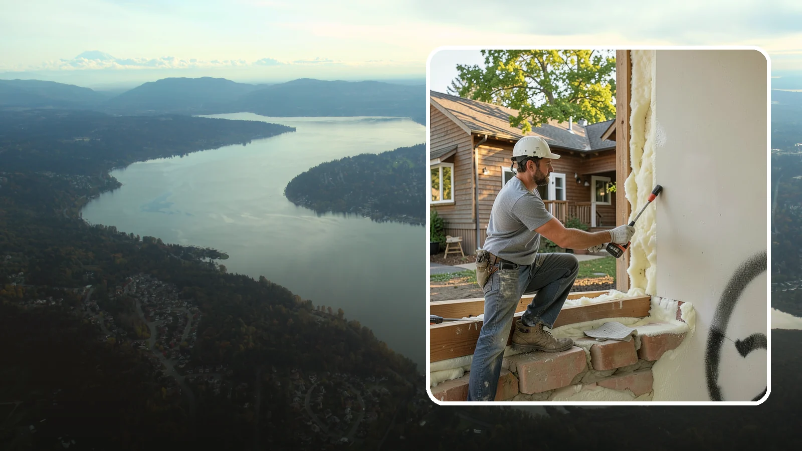 Rim Joist Insulation in Sammamish, King County, WA - We insulate and air-seal rim joists, a major source of cold drafts and moisture in Northwest homes.