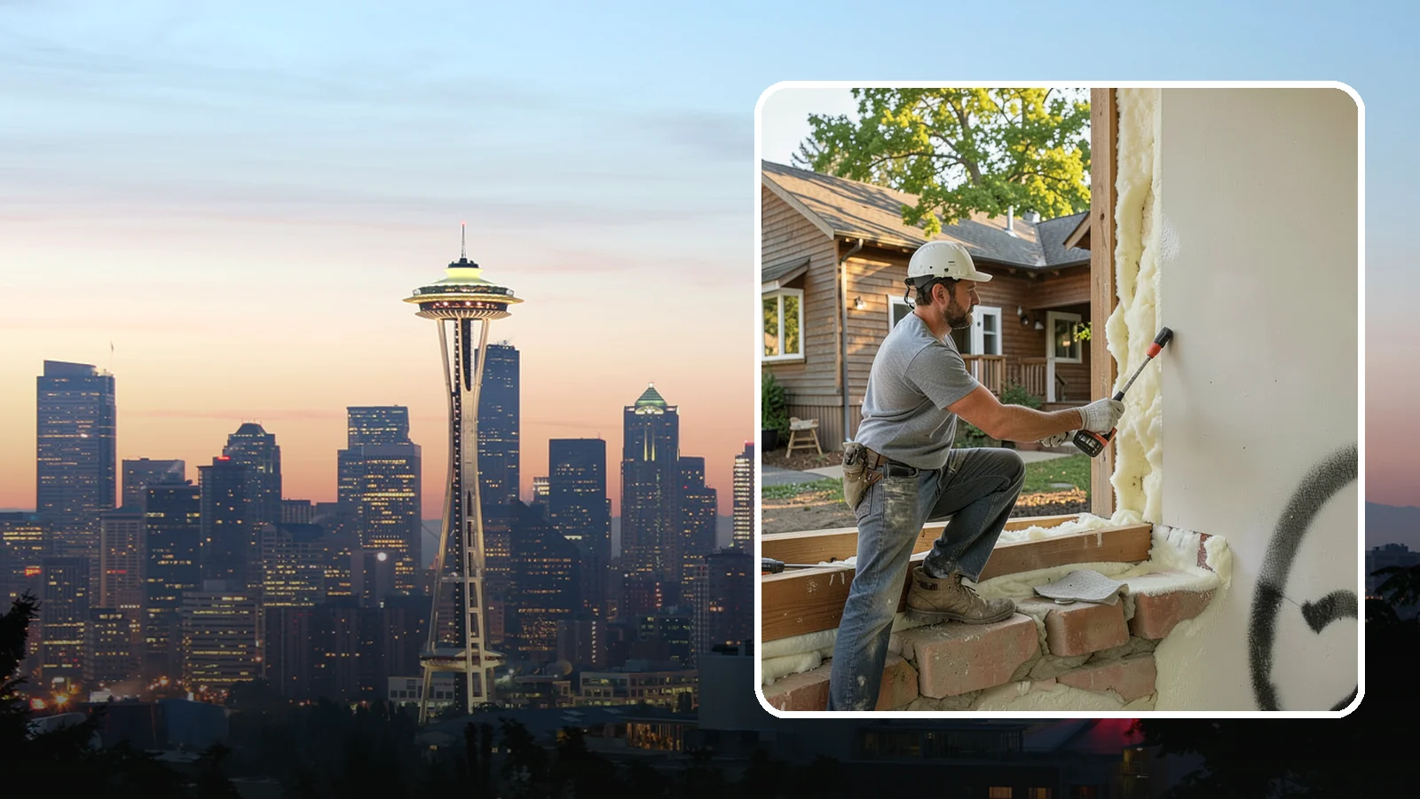 Rim Joist Insulation in Seattle, King County, WA - We insulate and air-seal rim joists, a major source of cold drafts and moisture in Northwest homes.