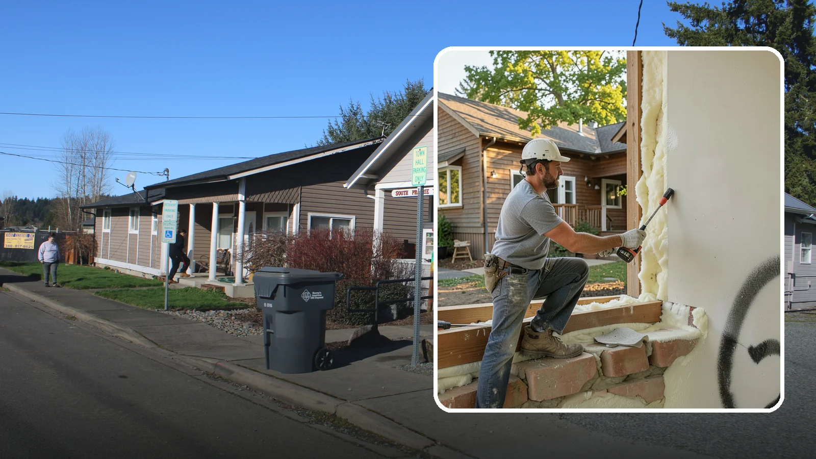 Rim Joist Insulation in South Prairie, Pierce County, WA - We insulate and air-seal rim joists, a major source of cold drafts and moisture in Northwest homes.