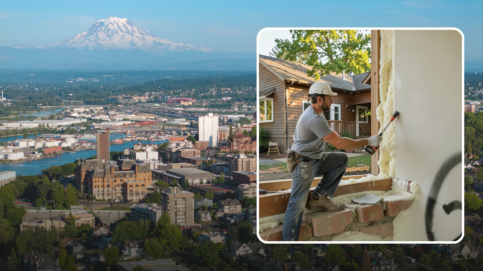 Rim Joist Insulation in Tacoma, Pierce County, WA - We insulate and air-seal rim joists, a major source of cold drafts and moisture in Northwest homes.