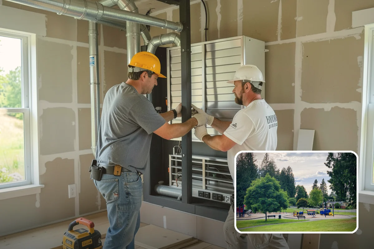 Roll-In Shower Installation in Bonney Lake, Pierce County, WA - Completely curbless entry for wheelchairs and walkers
