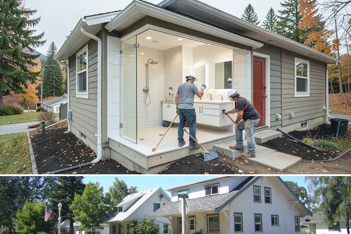 Roll-In Shower Installation in DuPont, Pierce County, WA - This interior build is well suited to any season, including the rainy stretch when outdoor projects pause.