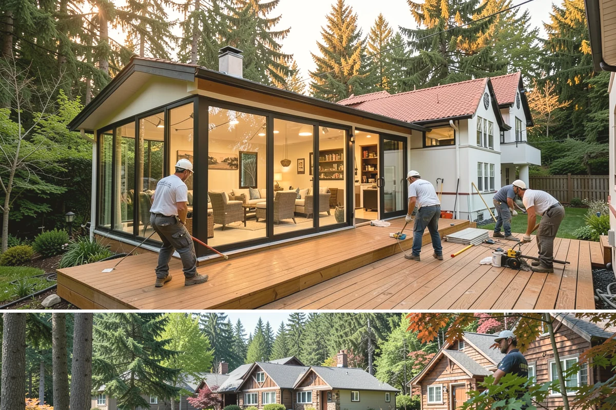 Roll-In Shower Installation in Edgewood, Pierce County, WA - This interior build is well suited to any season, including the rainy stretch when outdoor projects pause.
