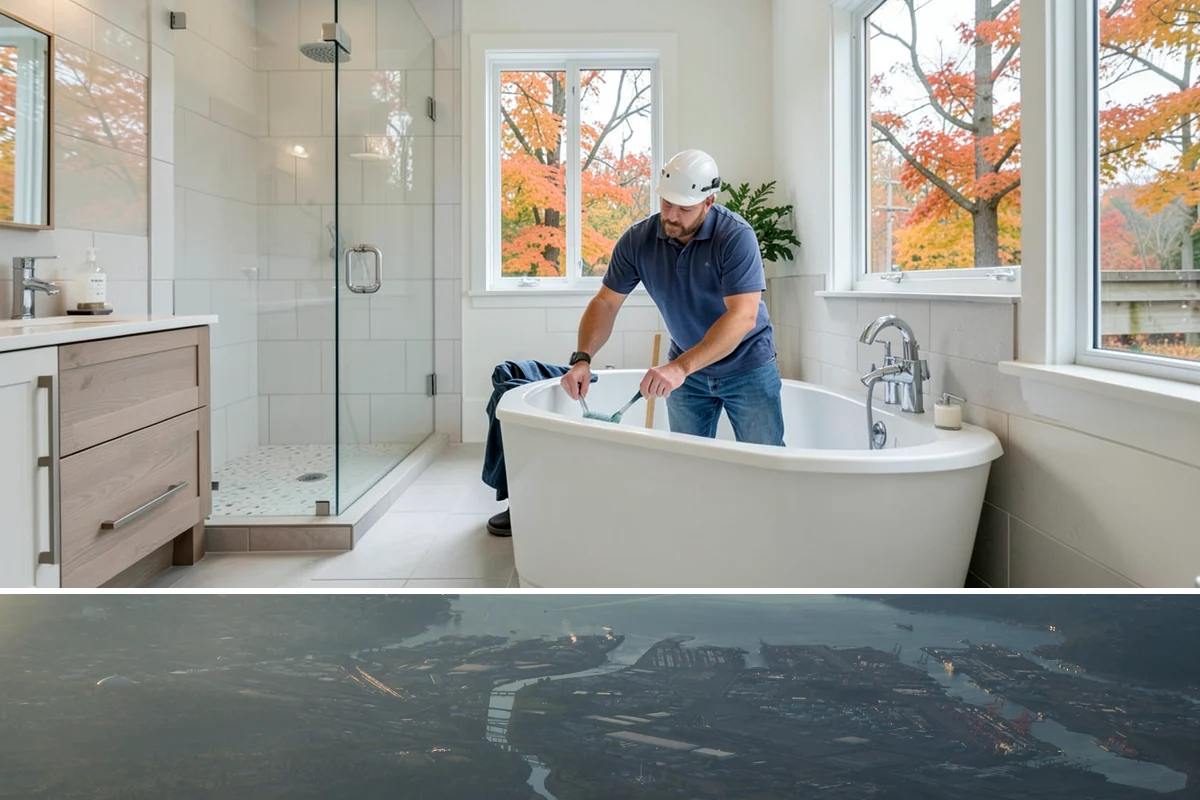 Roll-In Shower Installation in Fife, Pierce County, WA - This interior build is well suited to any season, including the rainy stretch when outdoor projects pause.