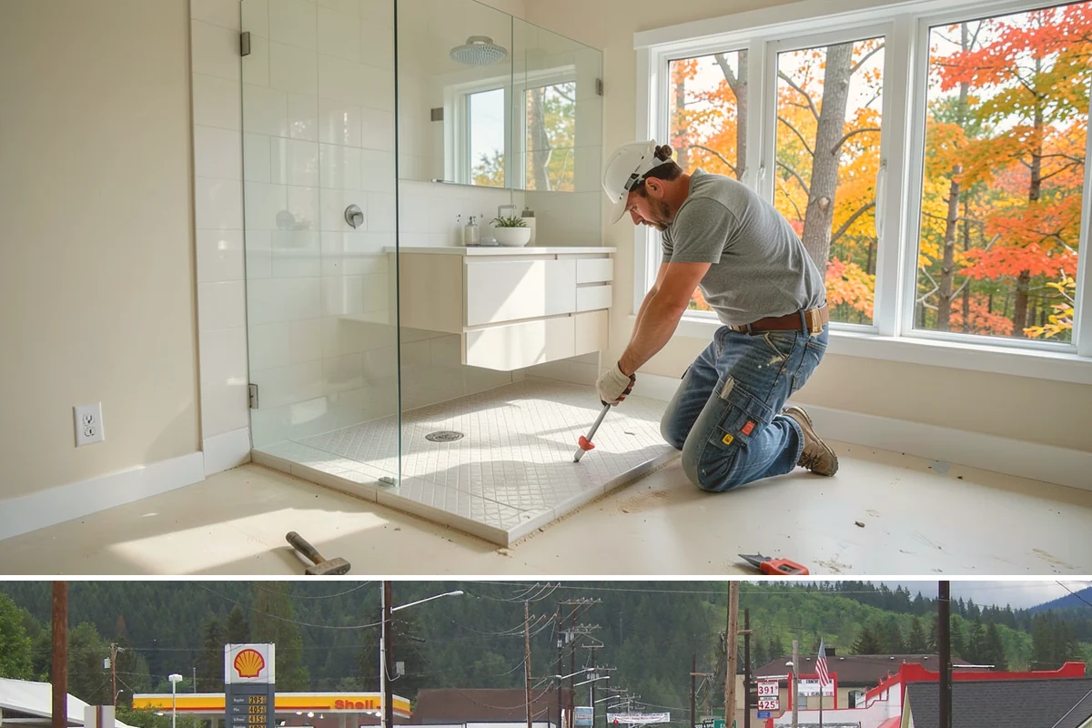Roll-In Shower Installation in Granite Falls, Snohomish County, WA - This interior build is well suited to any season, including the rainy stretch when outdoor projects pause.