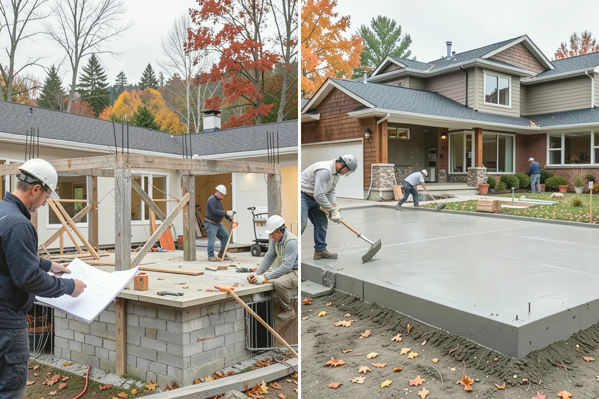 Roll-In Shower Installation in Lake Stevens, Snohomish County, WA - We assess the space and set the drain and slope strategy