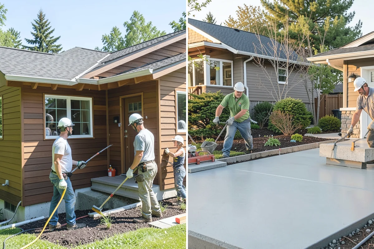 Roll-In Shower Installation in Renton, King County, WA - We assess the space and set the drain and slope strategy