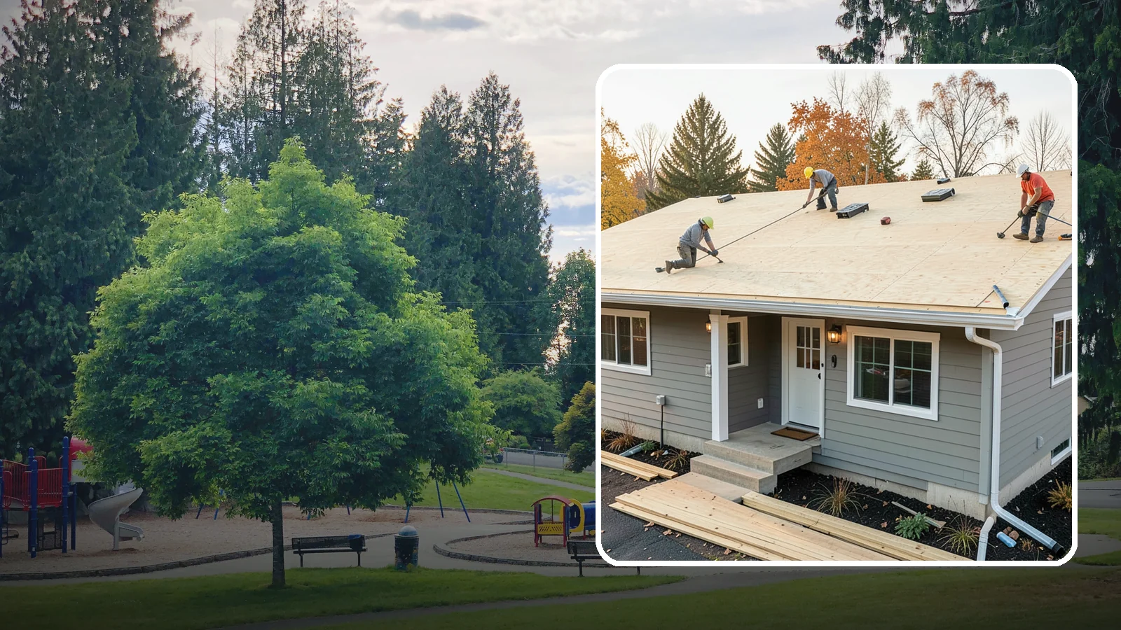 Roof Decking Installation in Bonney Lake, Pierce County, WA - New roof decking that gives your roofing a solid, moisture-resistant base built to code.