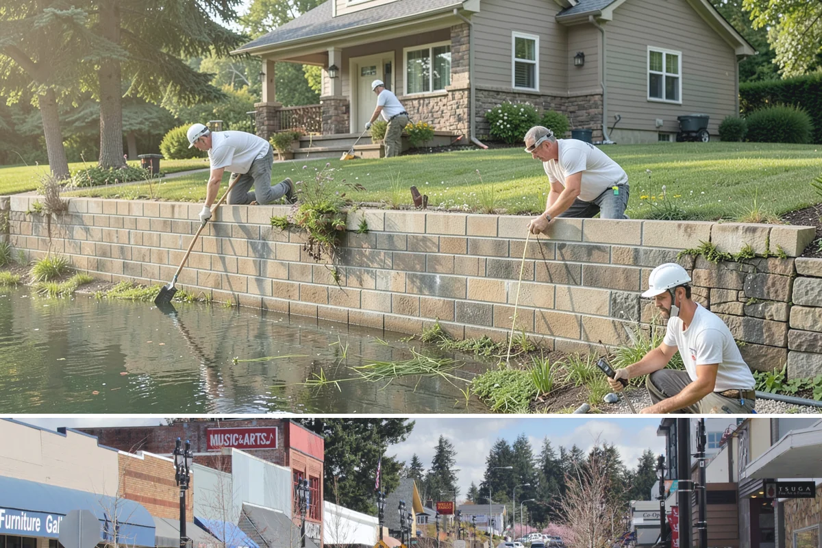 Roof Decking Installation in Bothell, King County, WA - Dry conditions are important so exposed decking stays protected before the roofing goes on.