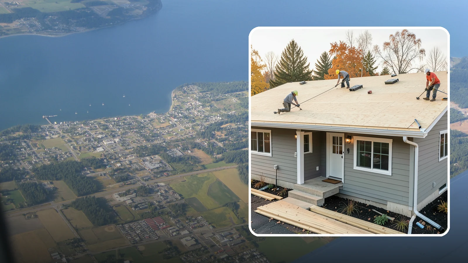 Roof Decking Installation in Coupeville, Island County, WA - New roof decking that gives your roofing a solid, moisture-resistant base built to code.