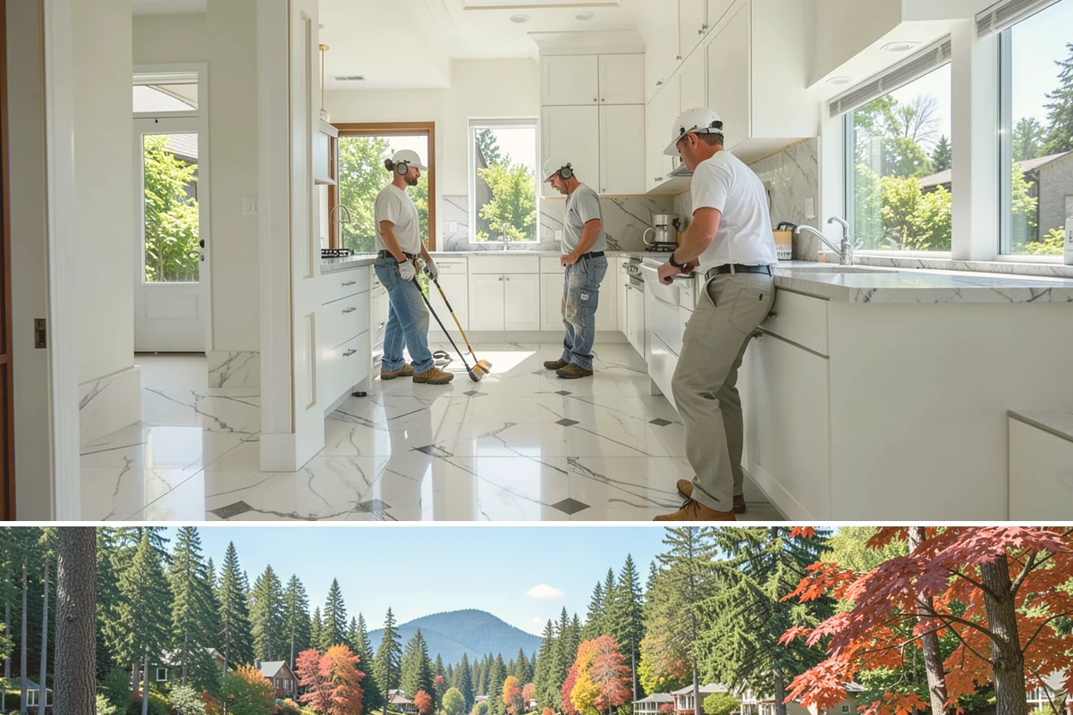 Roof Decking Installation in Covington, King County, WA - Dry conditions are important so exposed decking stays protected before the roofing goes on.