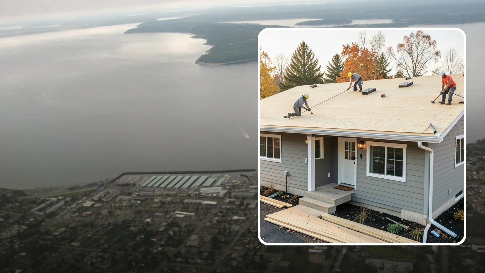 Roof Decking Installation in Des Moines, King County, WA - New roof decking that gives your roofing a solid, moisture-resistant base built to code.