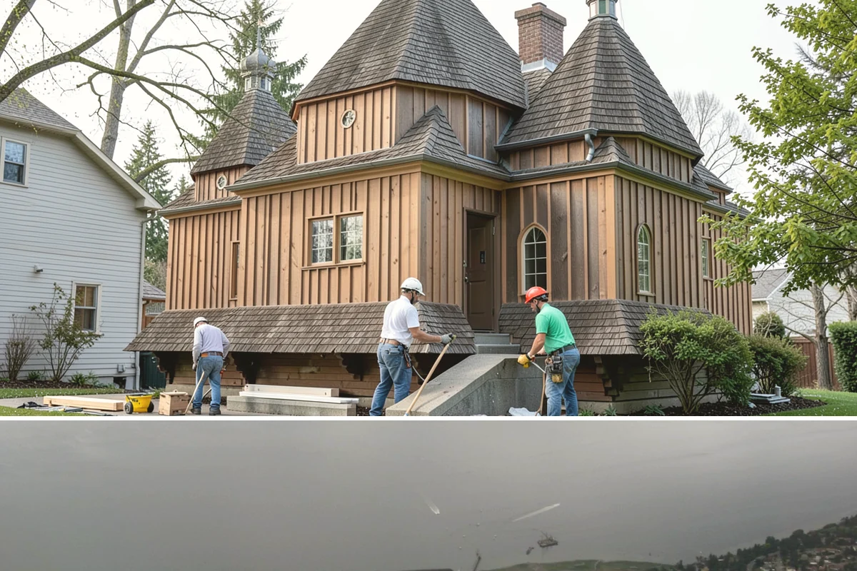Roof Decking Installation in Des Moines, King County, WA - Dry conditions are important so exposed decking stays protected before the roofing goes on.