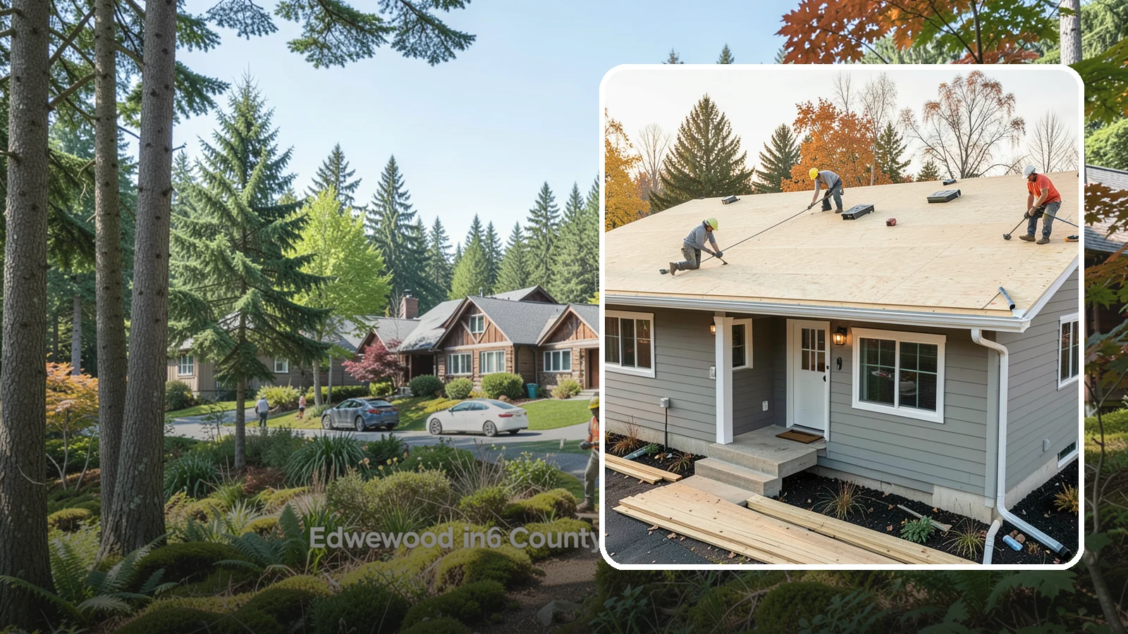 Roof Decking Installation in Edgewood, Pierce County, WA - New roof decking that gives your roofing a solid, moisture-resistant base built to code.