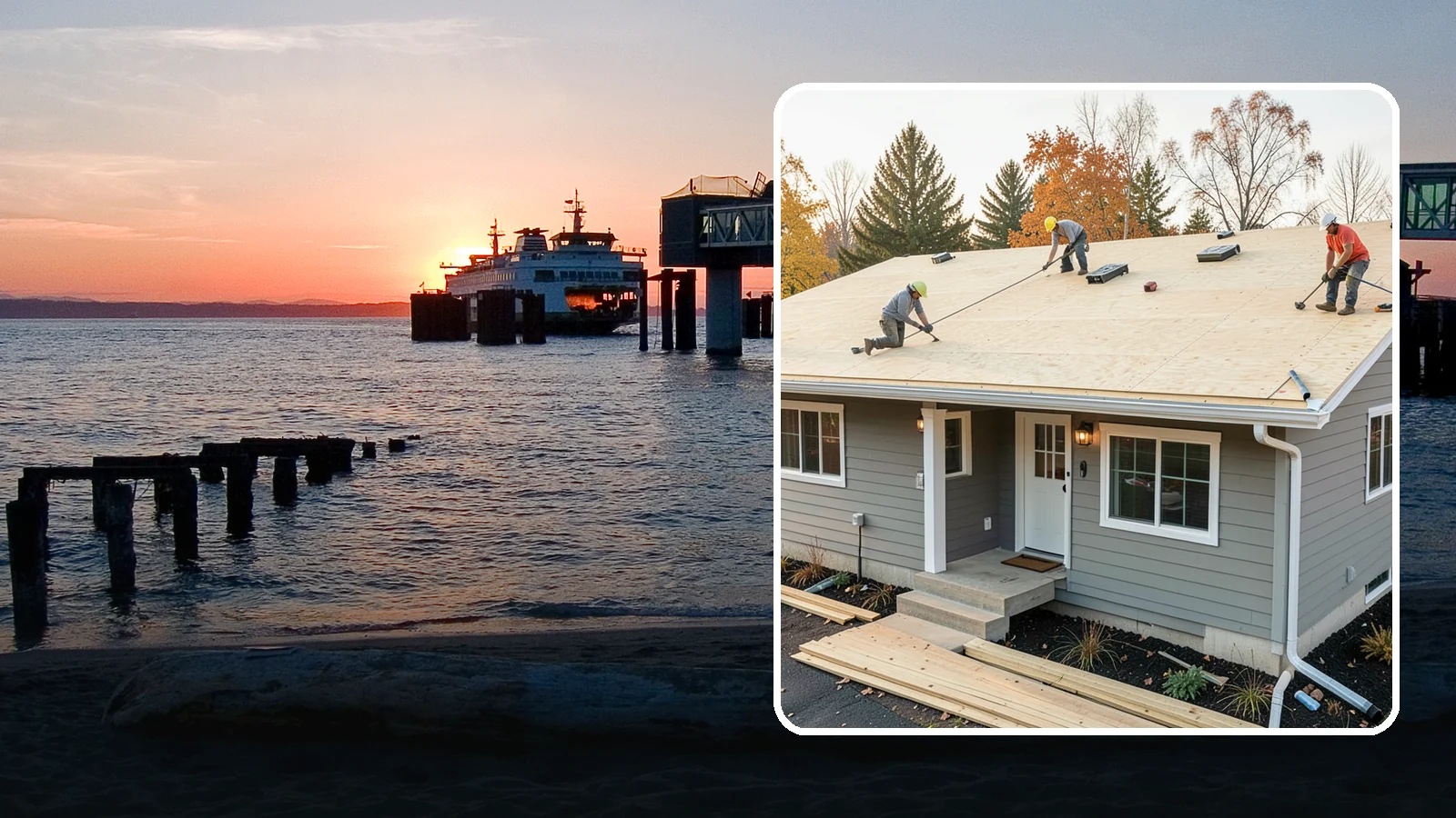 Roof Decking Installation in Edmonds, Snohomish County, WA - New roof decking that gives your roofing a solid, moisture-resistant base built to code.