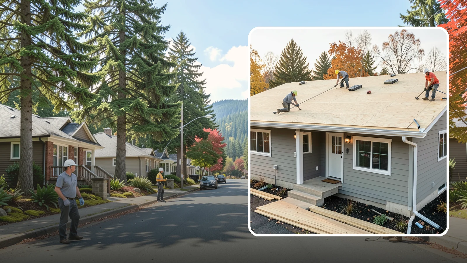 Roof Decking Installation in Hunts Point, King County, WA - New roof decking that gives your roofing a solid, moisture-resistant base built to code.
