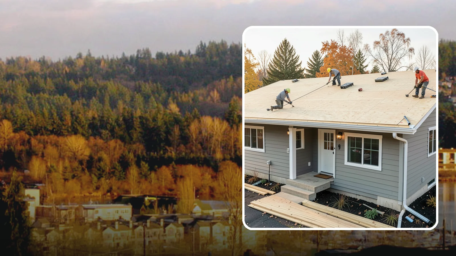 Roof Decking Installation in Kenmore, King County, WA - New roof decking that gives your roofing a solid, moisture-resistant base built to code.
