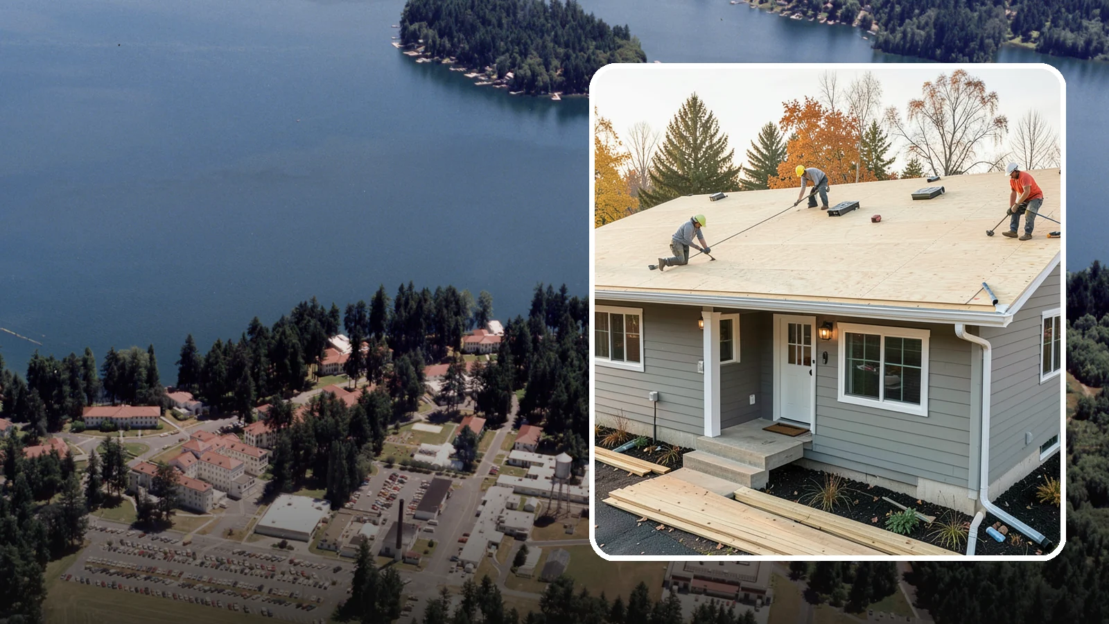 Roof Decking Installation in Lakewood, Pierce County, WA - New roof decking that gives your roofing a solid, moisture-resistant base built to code.