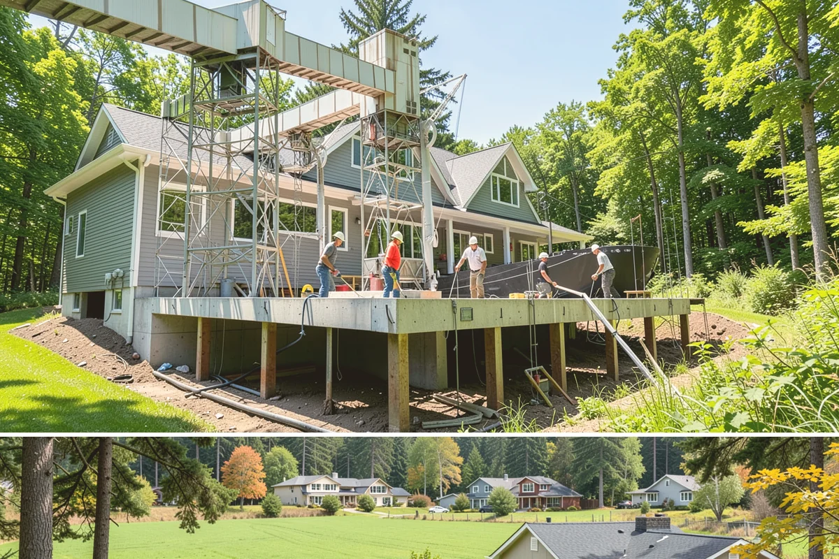 Roof Decking Installation in Lyman, Skagit County, WA - Dry conditions are important so exposed decking stays protected before the roofing goes on.