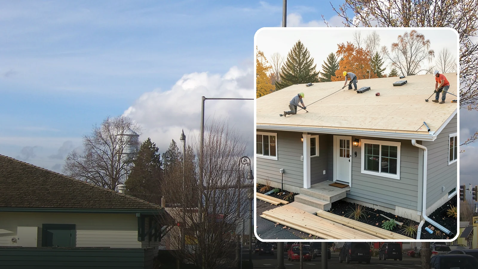 Roof Decking Installation in Marysville, Snohomish County, WA - New roof decking that gives your roofing a solid, moisture-resistant base built to code.