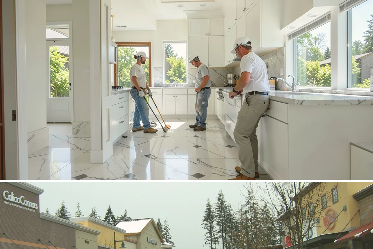 Roof Decking Installation in Mill Creek, Snohomish County, WA - Dry conditions are important so exposed decking stays protected before the roofing goes on.