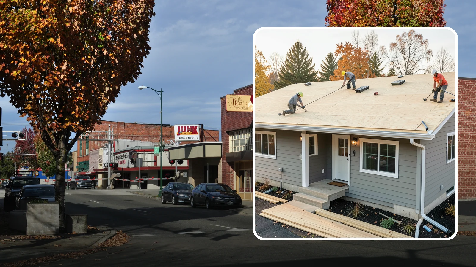 Roof Decking Installation in Puyallup, Pierce County, WA - New roof decking that gives your roofing a solid, moisture-resistant base built to code.