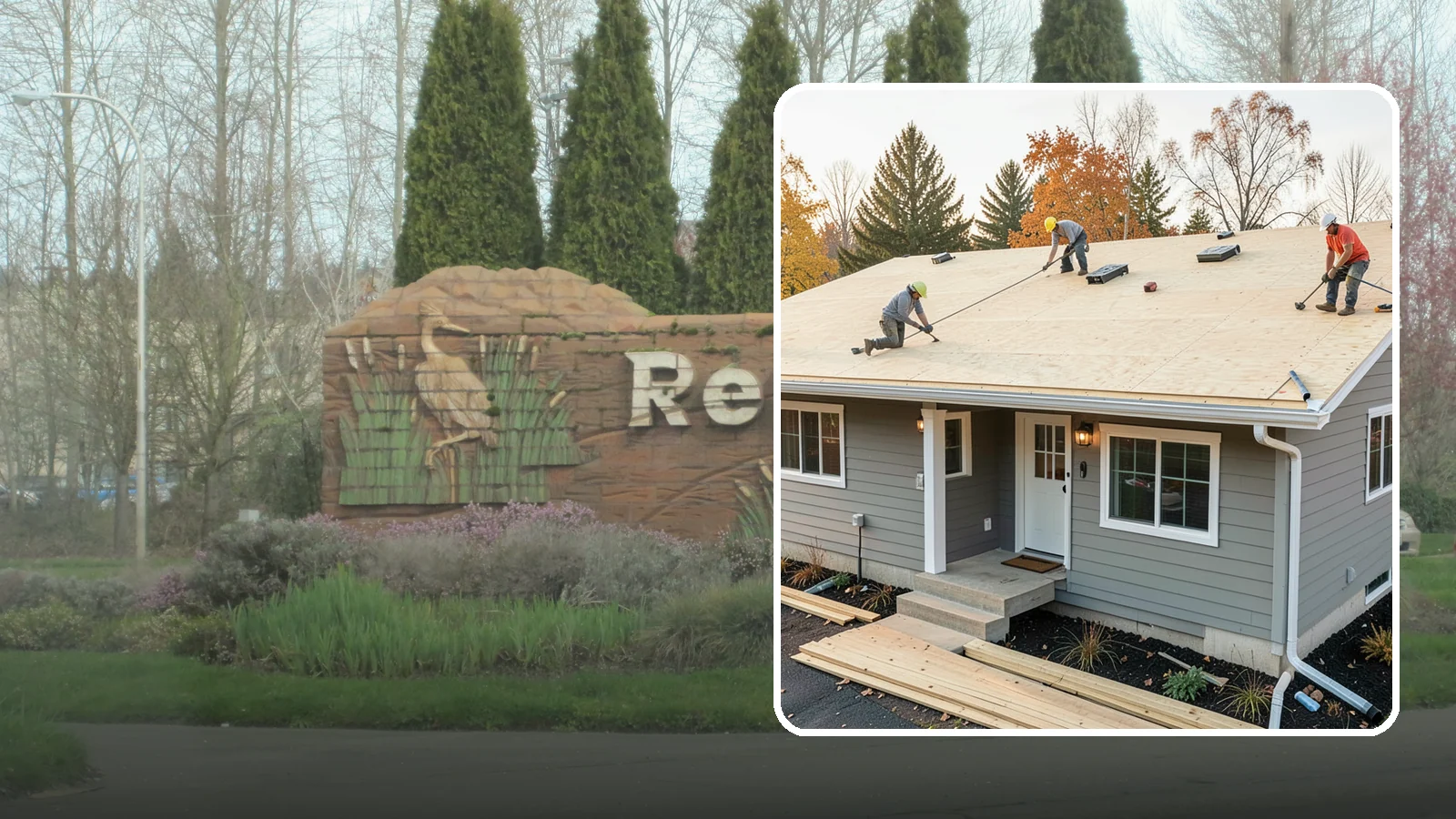 Roof Decking Installation in Renton, King County, WA - New roof decking that gives your roofing a solid, moisture-resistant base built to code.