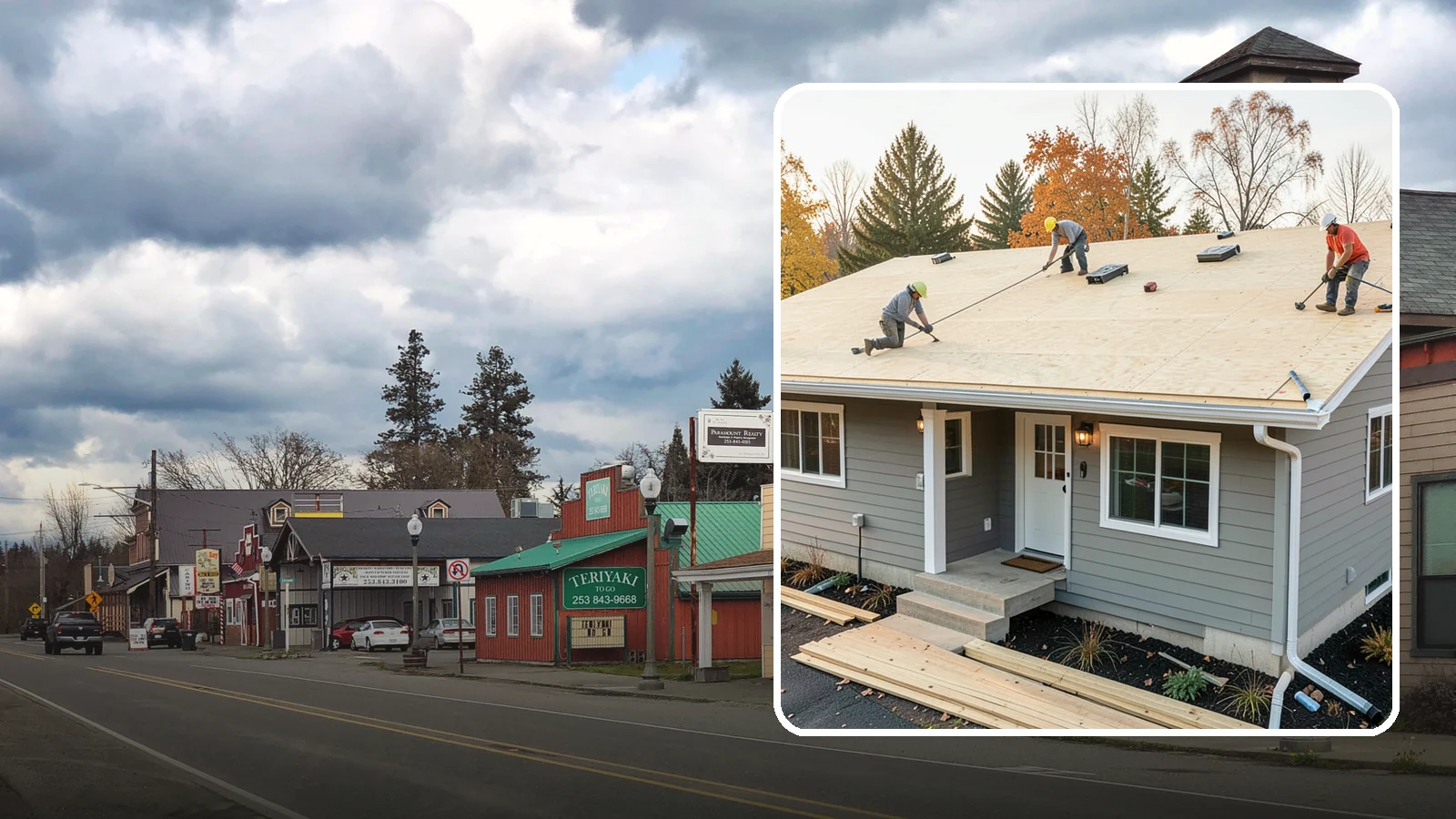 Roof Decking Installation in Roy, Pierce County, WA - New roof decking that gives your roofing a solid, moisture-resistant base built to code.