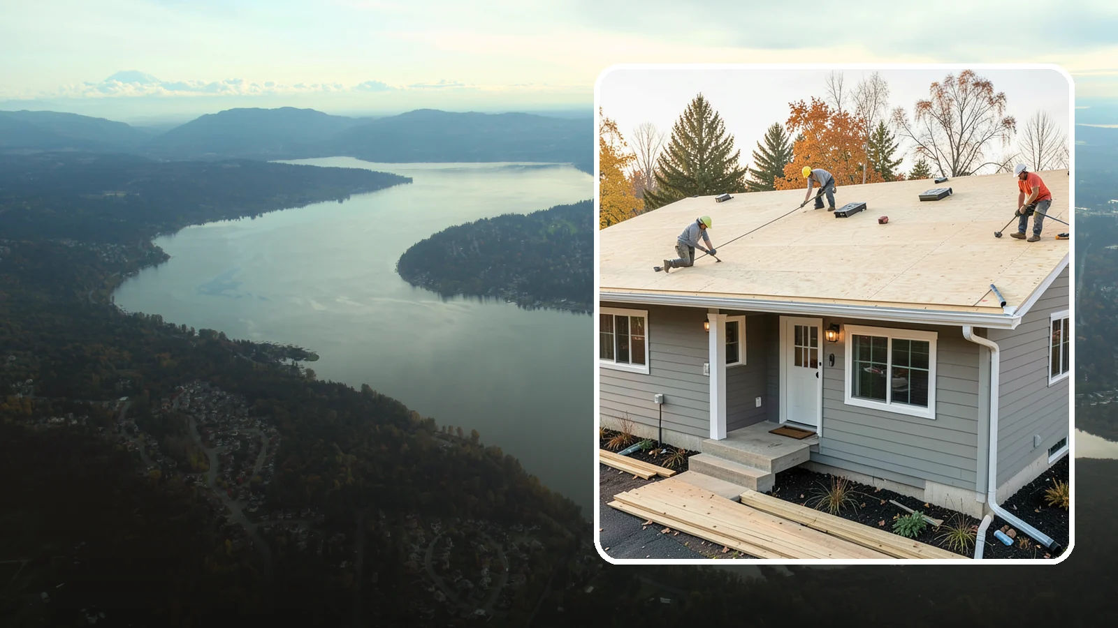 Roof Decking Installation in Sammamish, King County, WA - New roof decking that gives your roofing a solid, moisture-resistant base built to code.