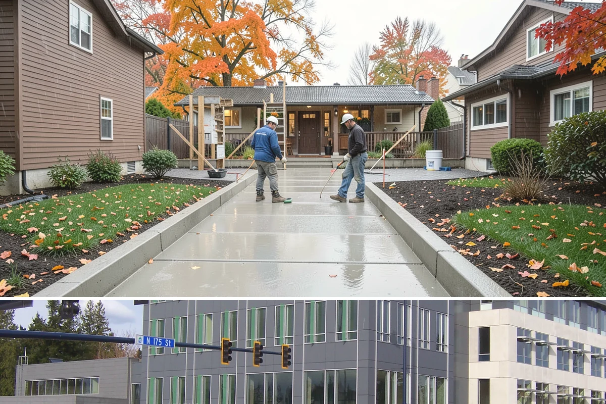 Roof Decking Installation in Shoreline, King County, WA - Dry conditions are important so exposed decking stays protected before the roofing goes on.