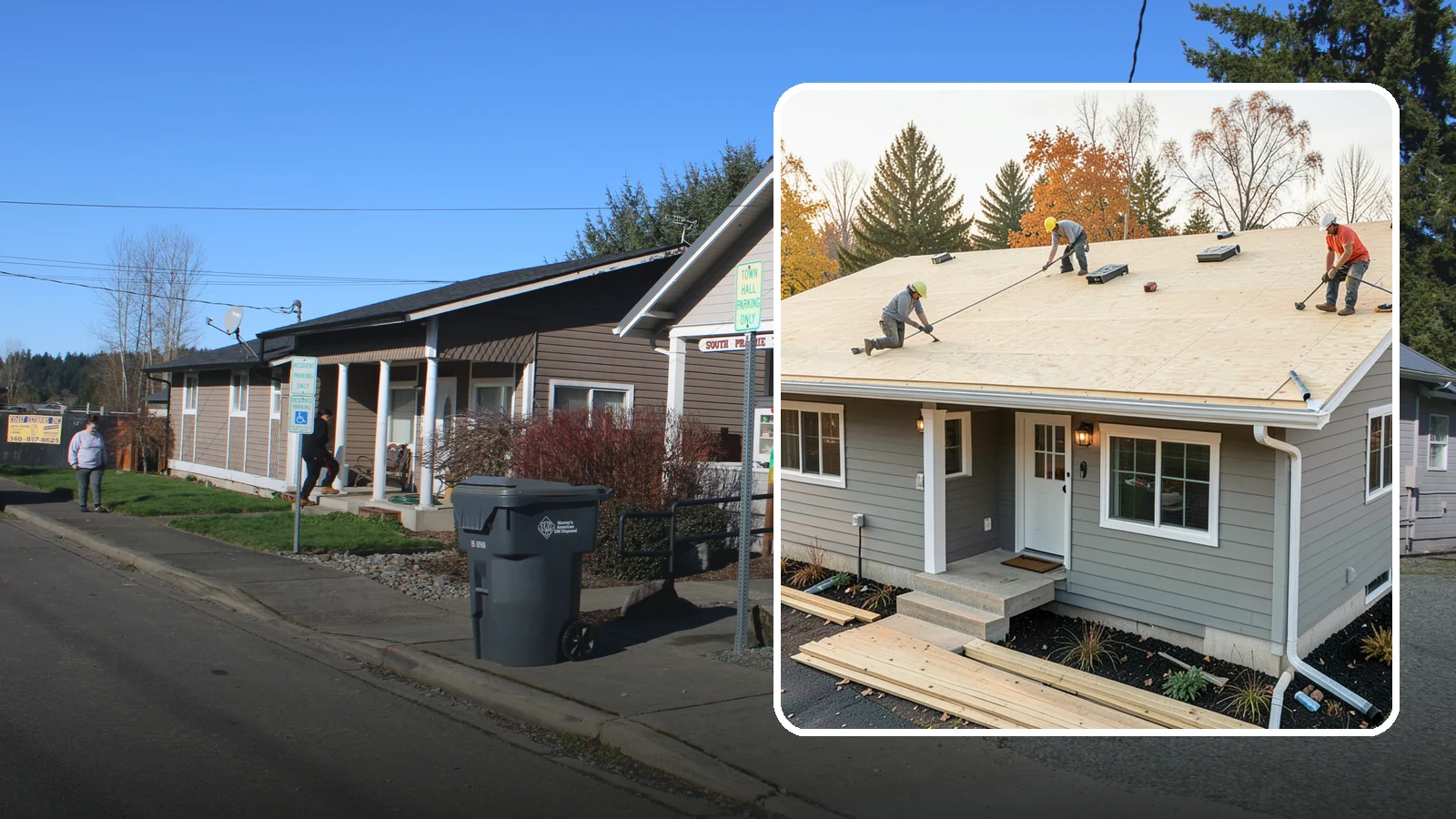 Roof Decking Installation in South Prairie, Pierce County, WA - New roof decking that gives your roofing a solid, moisture-resistant base built to code.