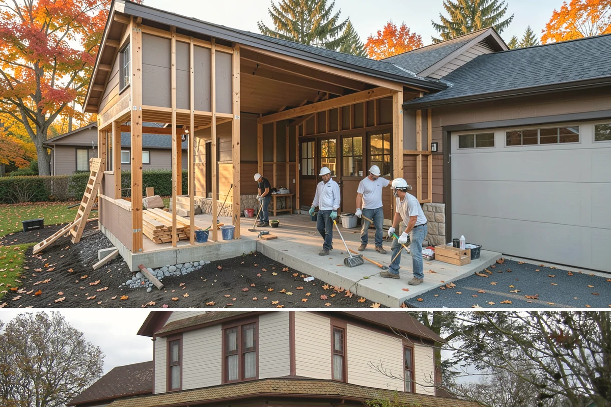 Roof Decking Installation in Sumner, Pierce County, WA - Dry conditions are important so exposed decking stays protected before the roofing goes on.