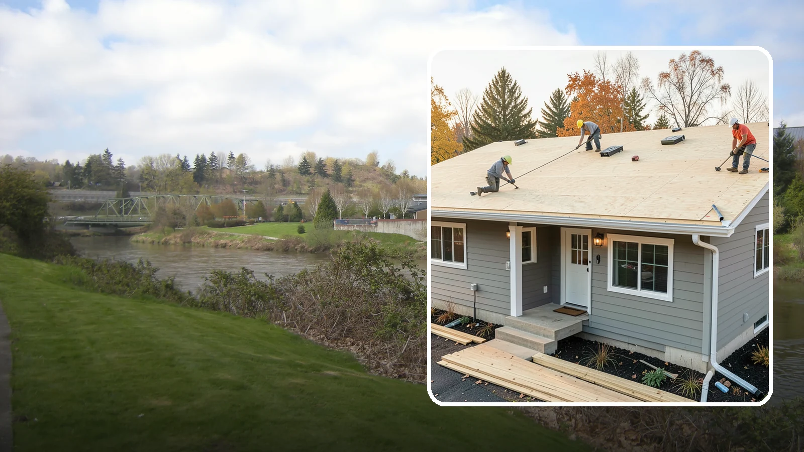 Roof Decking Installation in Tukwila, King County, WA - New roof decking that gives your roofing a solid, moisture-resistant base built to code.