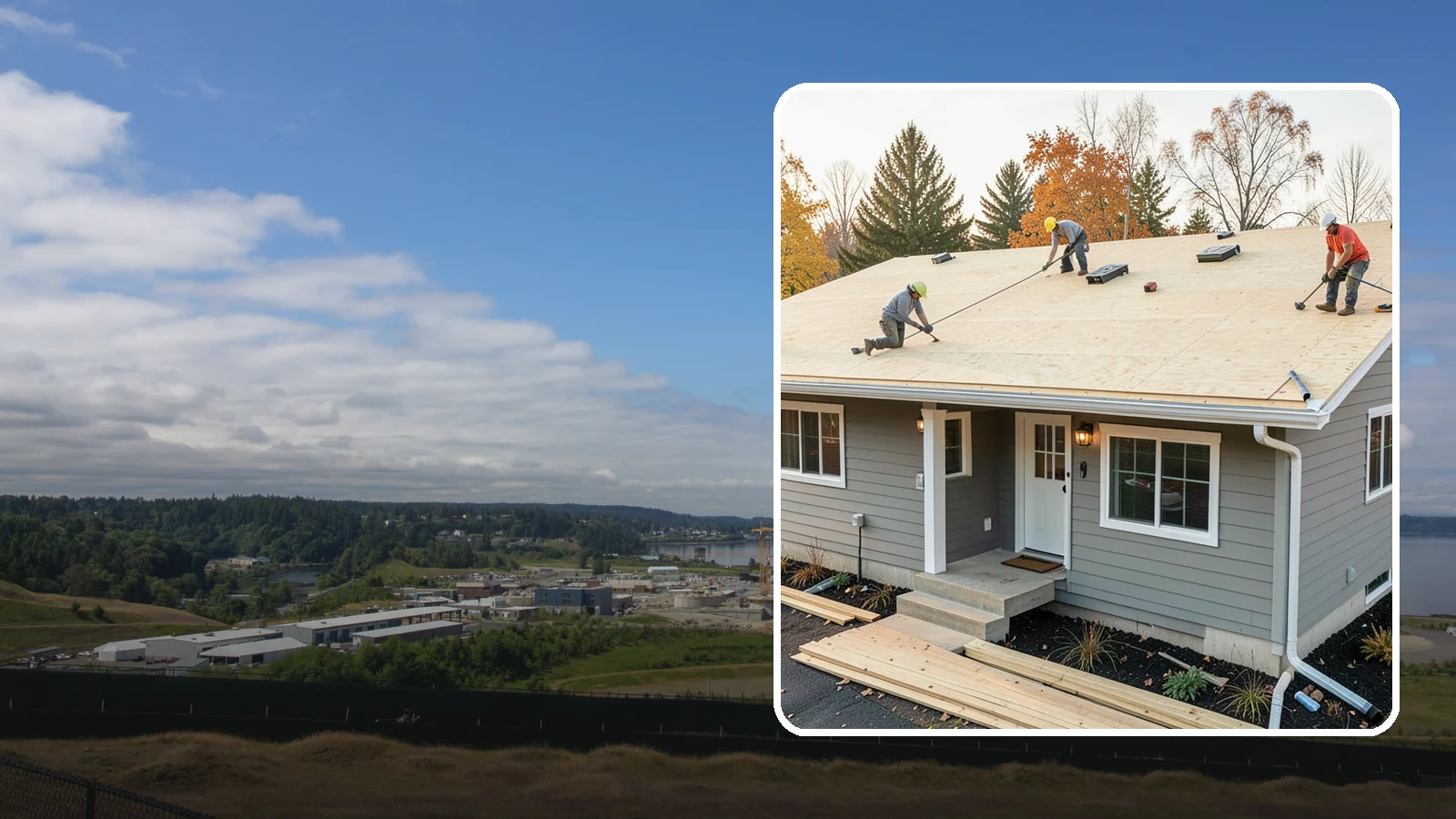 Roof Decking Installation in University Place, Pierce County, WA - New roof decking that gives your roofing a solid, moisture-resistant base built to code.
