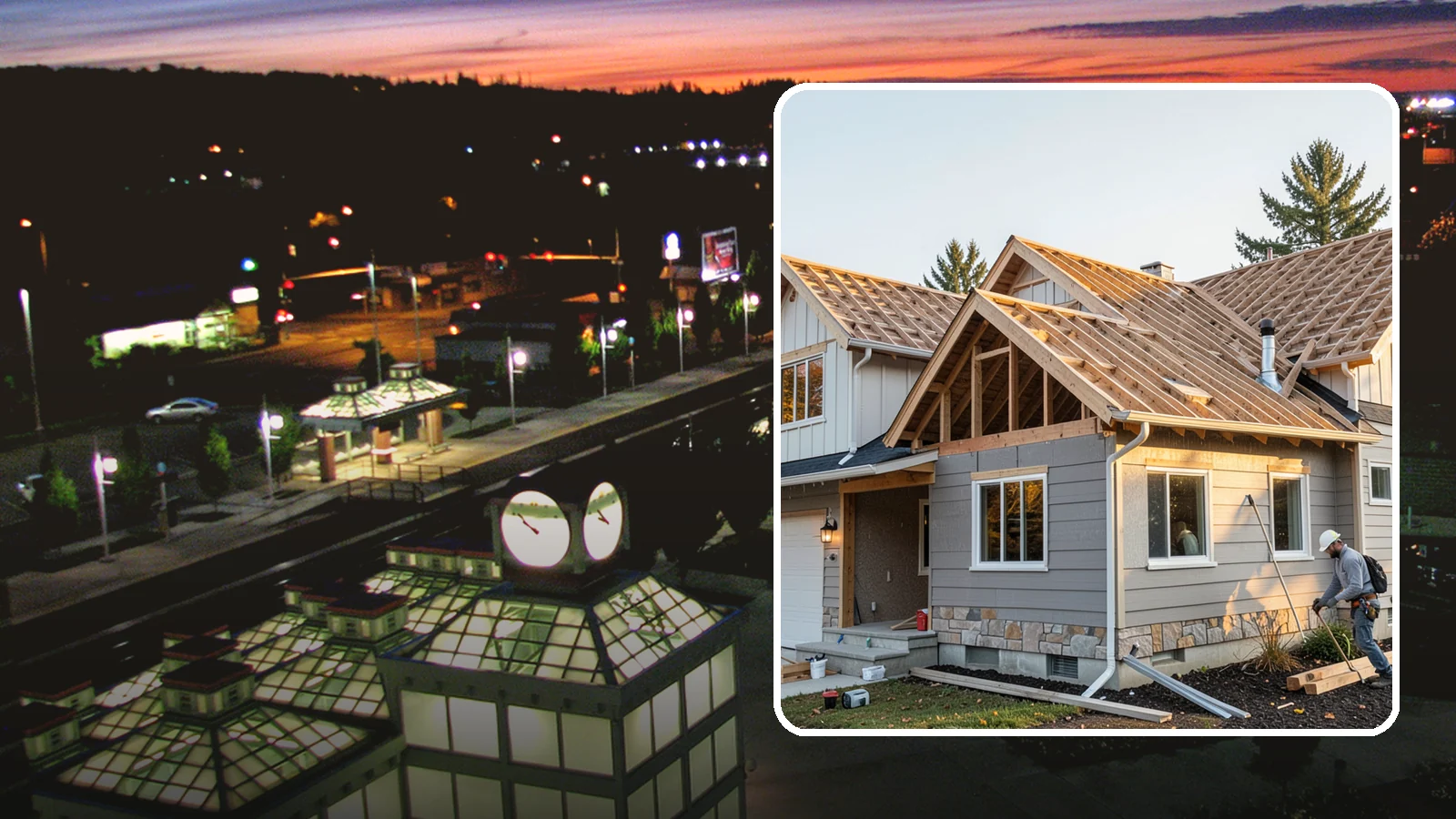 Roof Framing in Auburn, King County, WA - Structural roof framing engineered to carry Northwest rain, wind, and snow loads on new builds and additions.