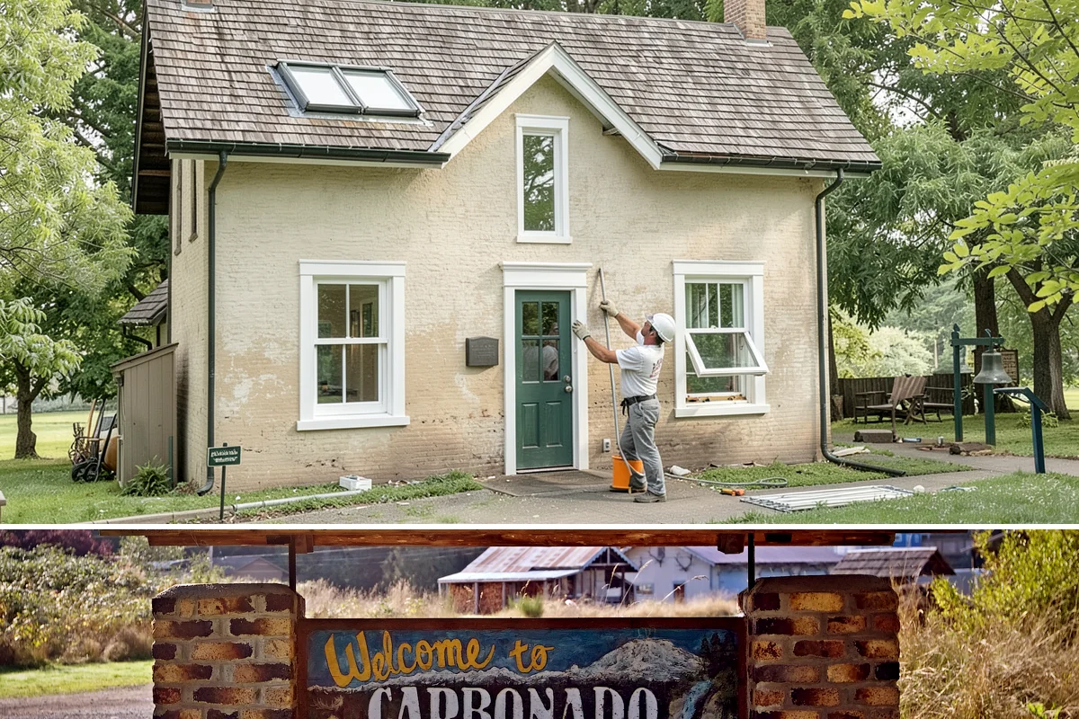 Roof Framing in Carbonado, Pierce County, WA - Framing in drier weather keeps lumber protected and the schedule moving toward a dried-in roof.
