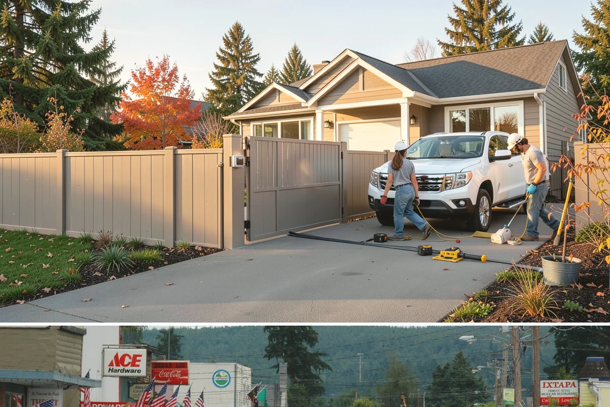 Roof Framing in Carnation, King County, WA - Framing in drier weather keeps lumber protected and the schedule moving toward a dried-in roof.
