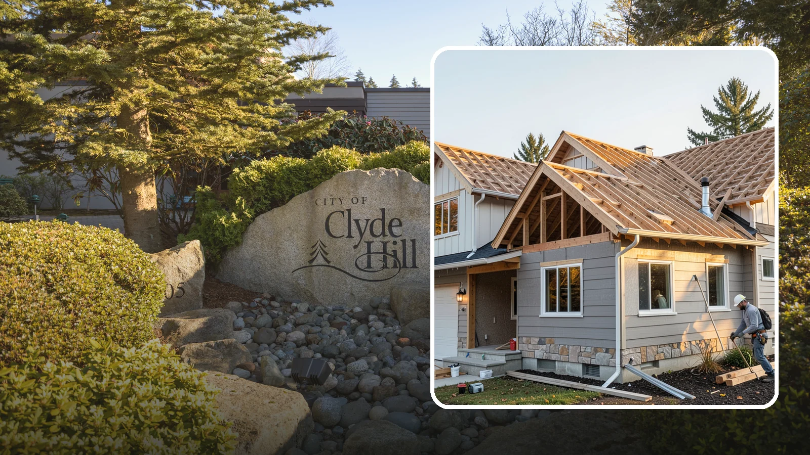 Roof Framing in Clyde Hill, King County, WA - Structural roof framing engineered to carry Northwest rain, wind, and snow loads on new builds and additions.