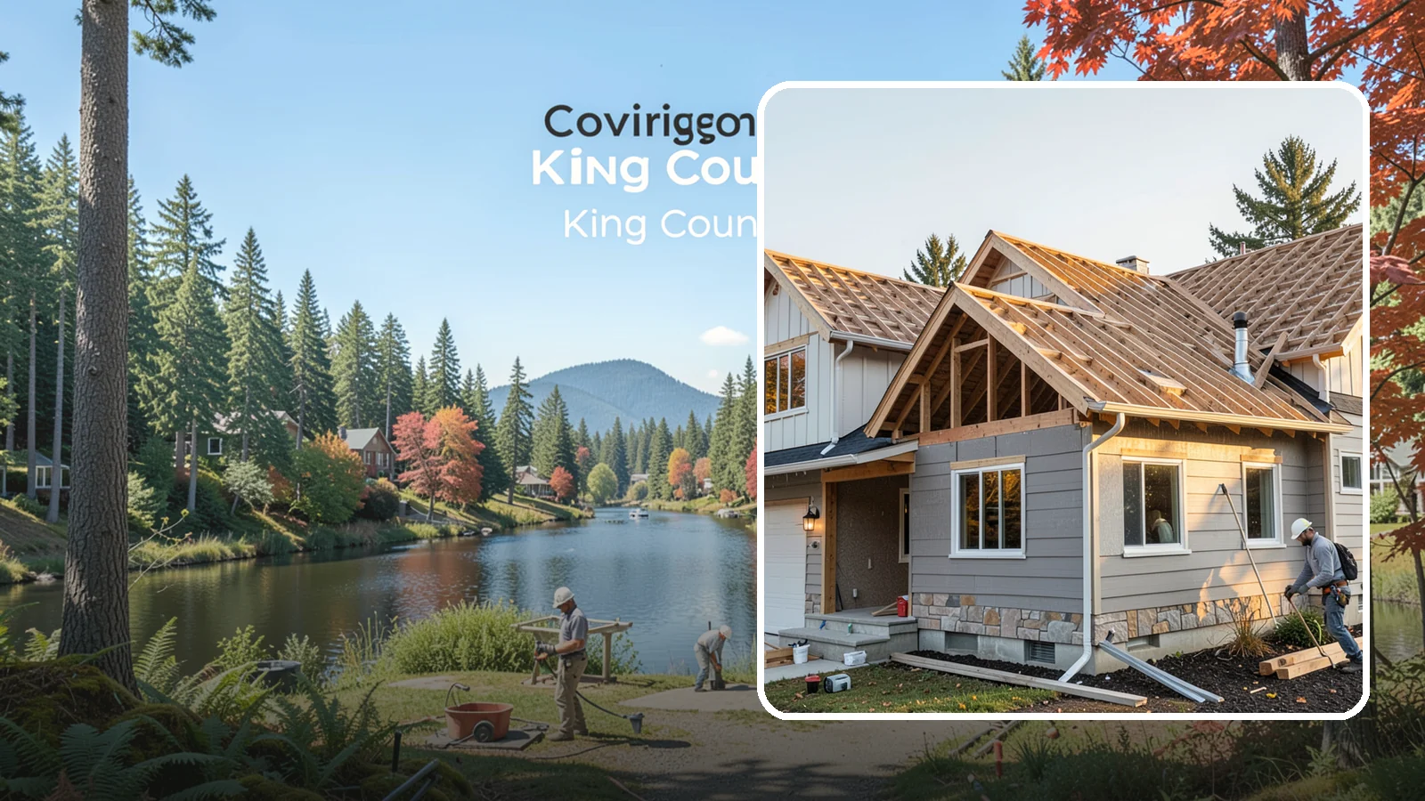 Roof Framing in Covington, King County, WA - Structural roof framing engineered to carry Northwest rain, wind, and snow loads on new builds and additions.
