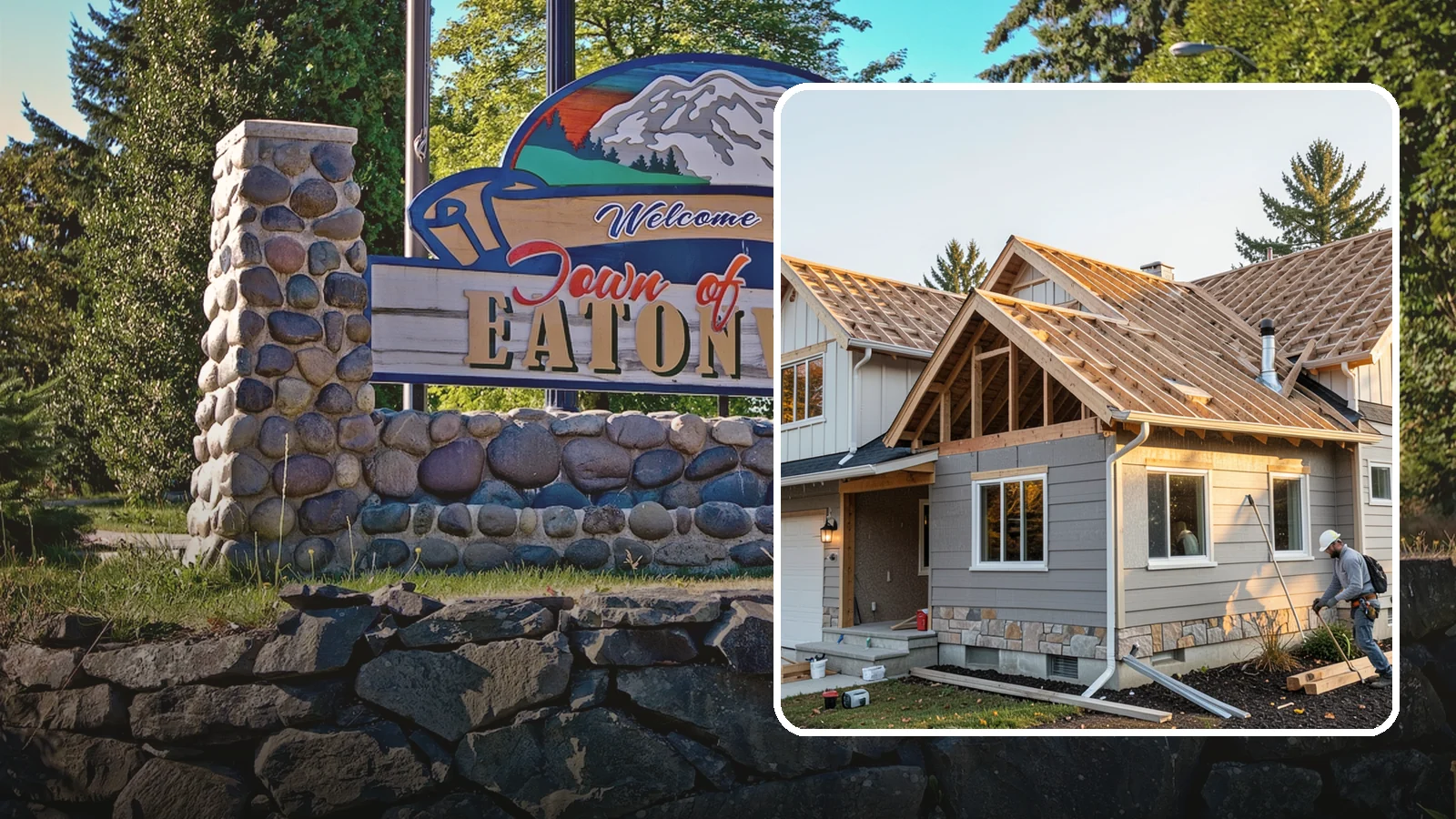 Roof Framing in Eatonville, Pierce County, WA - Structural roof framing engineered to carry Northwest rain, wind, and snow loads on new builds and additions.