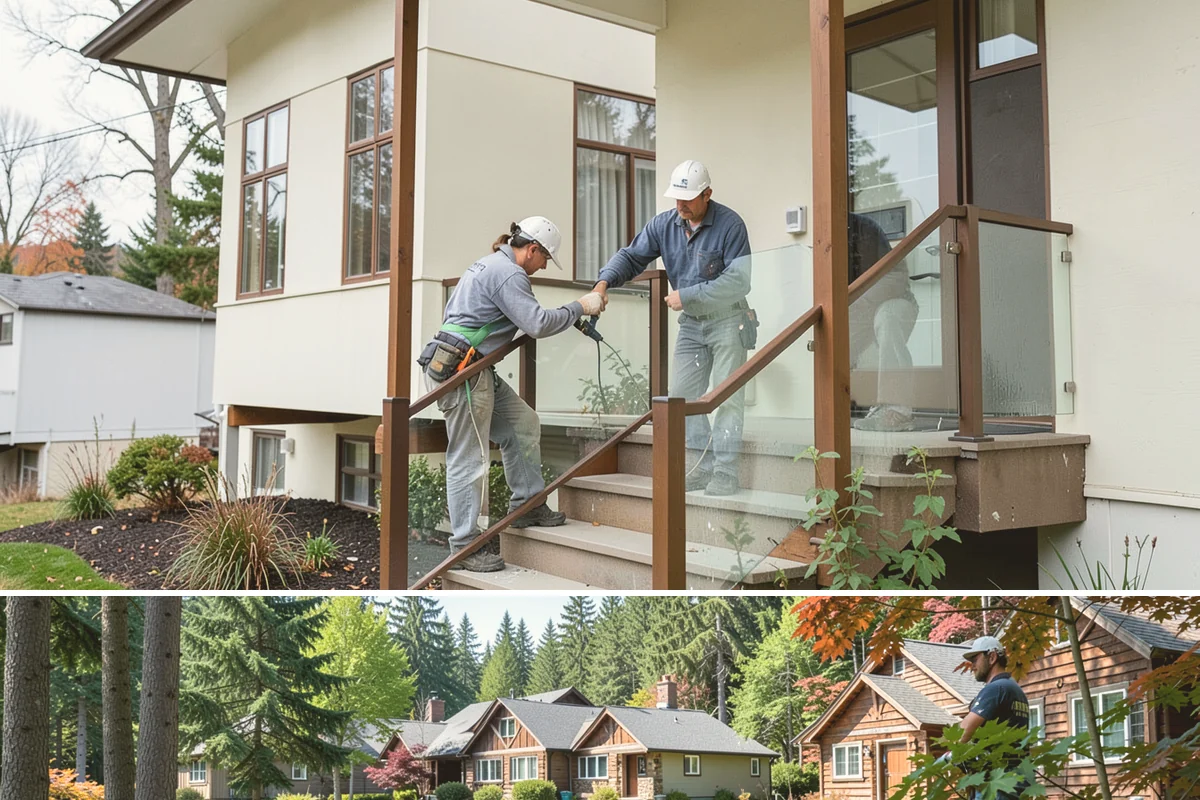 Roof Framing in Edgewood, Pierce County, WA - Framing in drier weather keeps lumber protected and the schedule moving toward a dried-in roof.