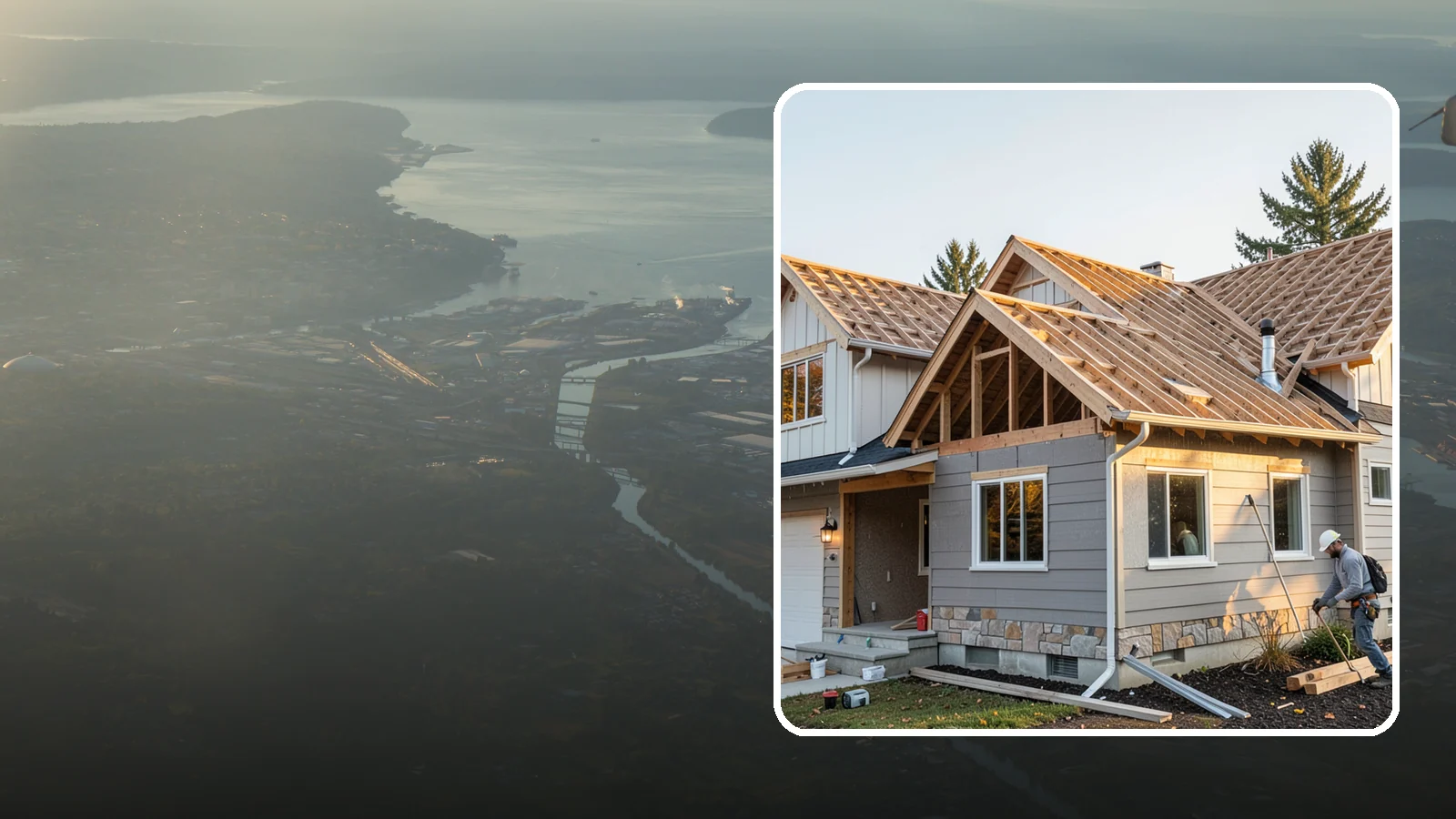 Roof Framing in Fife, Pierce County, WA - Structural roof framing engineered to carry Northwest rain, wind, and snow loads on new builds and additions.
